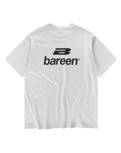 Bareen - Logo box Fit T-shirt - Cloudy Grey
